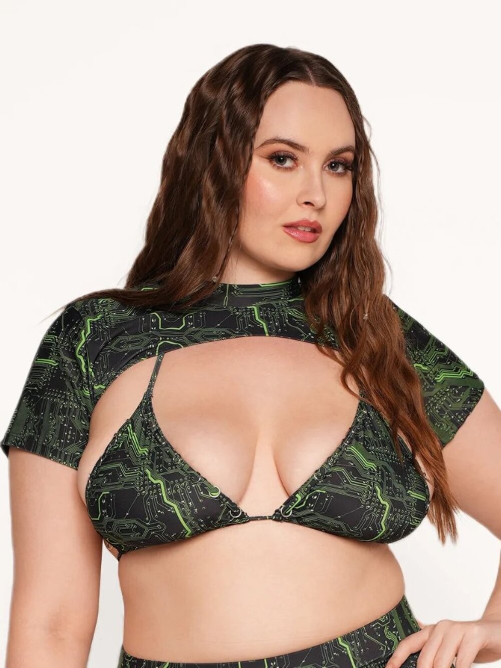 Cyber Matrix Ultra Cropped Top size L